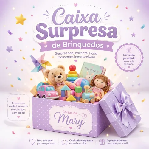Caixa Surpresa Brinquedos Usados