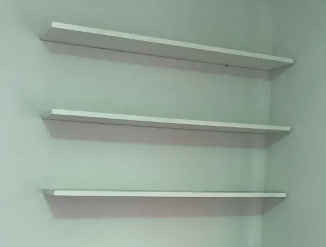 3 Prateleiras 90 X 15 cm com suportes invisíveis incluso pronta entrega por apenas 119,00