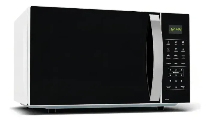 Micro-ondas Britânia BMO38 33 Litros Limpa Fácil 1400W Branco com Preto