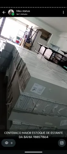 ESTANTE ACO NOVA MAIOR ESTOQUE AVISTA R$ 300.00 ZAP *