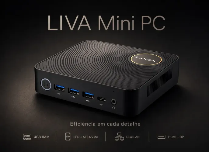 Mini computador Liva 4gb de RAM aceito trocas