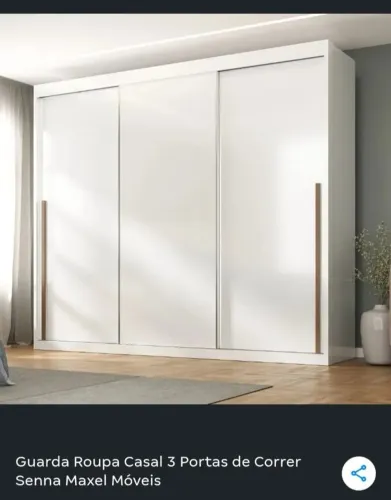 Guarda roupa de casal branco