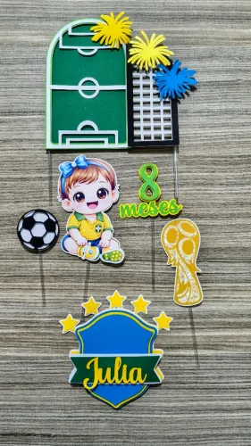 Topo de bolo personalizado