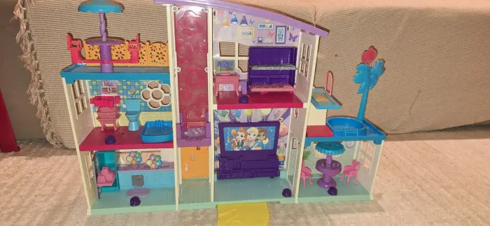 Mega Casa de Surpresas Polly Pocket Original Mattel (Poppin' Party Pad)
