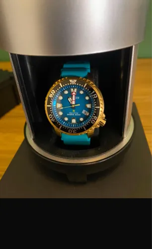 Relógio Citizen Promaster Sea Masculino Em Silicone Azul BN0162-02XN
