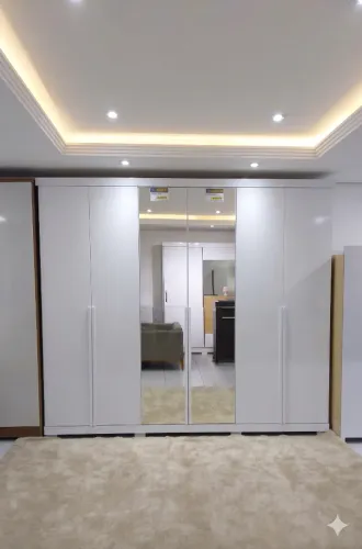 Guarda-Roupas Branco 6 Portas 3 Gavetas Novo