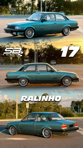 Rodas Chevrolet Opala Ralinho aro 18 preta com diamantado 5x114 e 4x100 novas