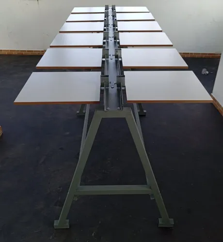 SILK SCREEN MESA PARA IMPRESSÃO DE CAMISETAS 12 BERÇOS MÓVEL COMPLETA ACEITAMOS CARTÃO