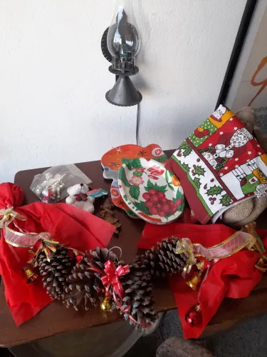 Lote 12 enfeites de Natal