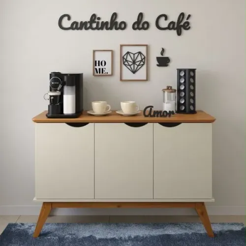 Aparador Cantinho de Café 100% MDF - Entrega Grátis -
