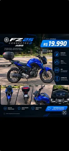 Fz25 Connected ABS 24/25 moto impecável para pessoas exigentes