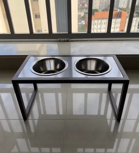 comedouro elevado duplo limapet porte m