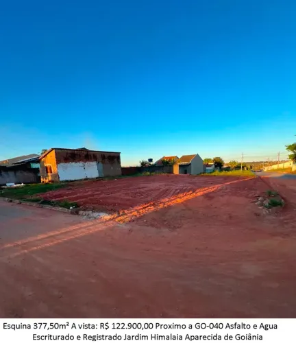 Leia a descrição: Esquina 377,50m² (Proximo a GO-040) Jardim Himalaia