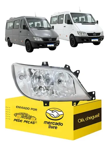 Farol Elétrico Sprinter Cdi 311 313 413 2004 05 06 A 2011 Ld Direito/passageiro