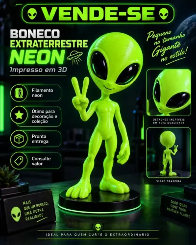 Boneco Extraterrestre