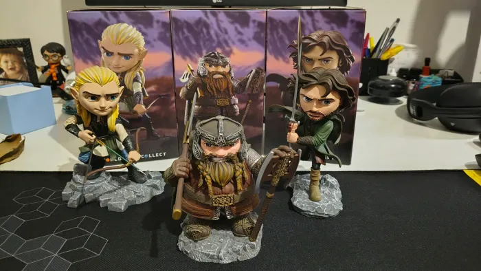 Iron Studio 3 MiniCo Senhor dos anéis, Legolas Gimli, Aragorn