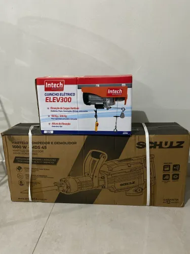 ? KIT DE EQUIPAMENTOS PARA OBRA - MARTELLO DEMOLIDOR + GUINCHO ELÉTRICO ?