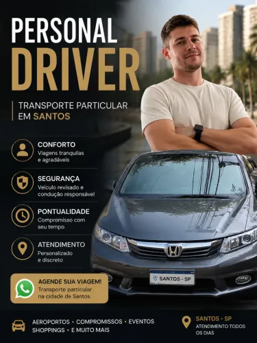 Motorista Particular em Santos