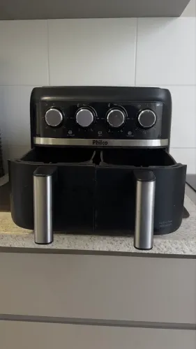 Fritadeira Air Fryer Dual Philco PFR3000PI Duplo Cesto 8L