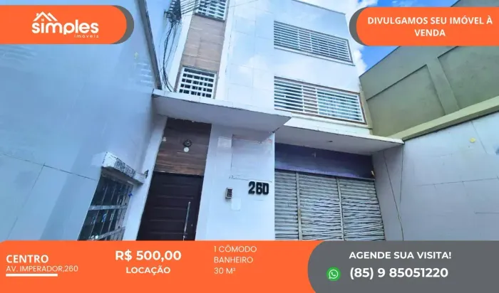 Excelente Kitnet 15m² no Centro - Fortaleza - CE, alugue rápido e fácil !!!!