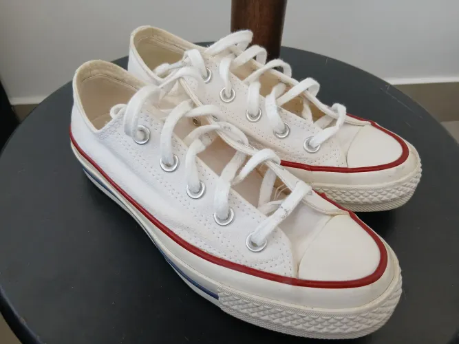 Tênis All Star Chuck 70 cano baixo branco original