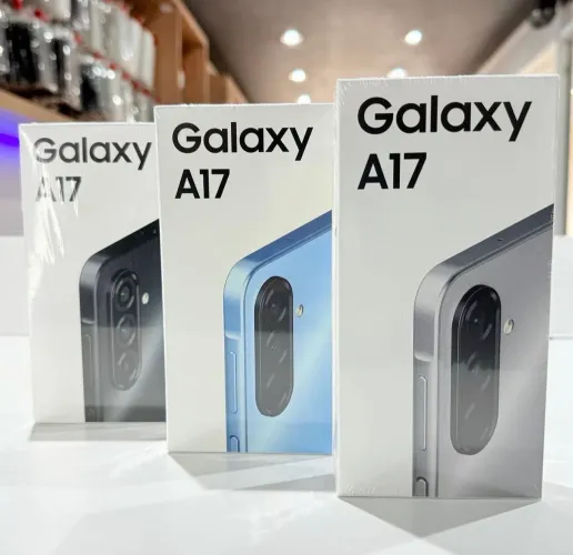 SAMSUNG GALAXY A17 5G 128 GIGAS COM 4GB RAM PRETO E AZUL