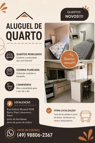 Aluguel de quartos 