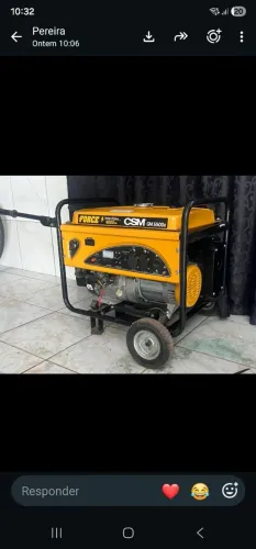 Gerador a gasolina quatro tempos