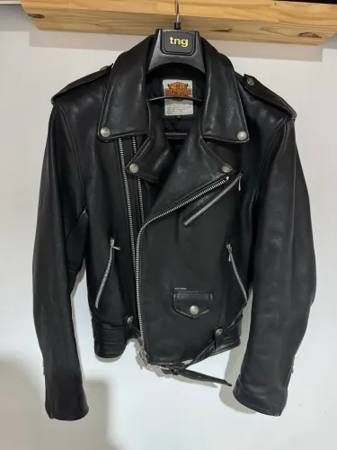 Jaqueta Harley-Davidson Original Couro Legítimo Vintage Tam. 40