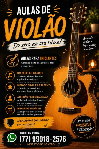 Aula de violão para iniciantes