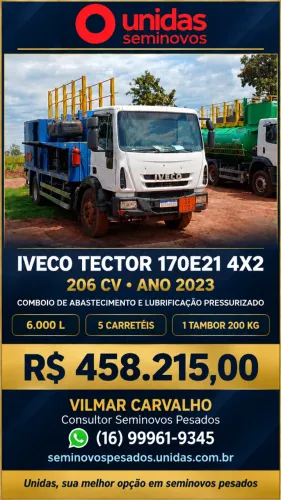 CAMINHÃO COMBOIO IVECO TECTOR 170E21 4X2 17T 206CV