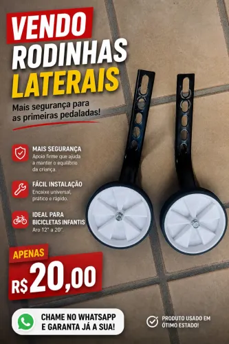 Rodinhas para bicicleta infantil