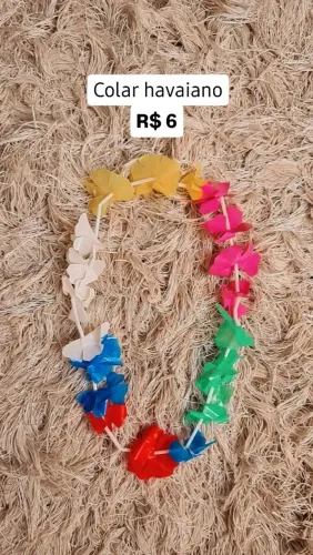 Colar havaiano carnaval 