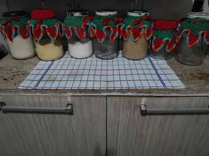Potes de vidro de 4 litros