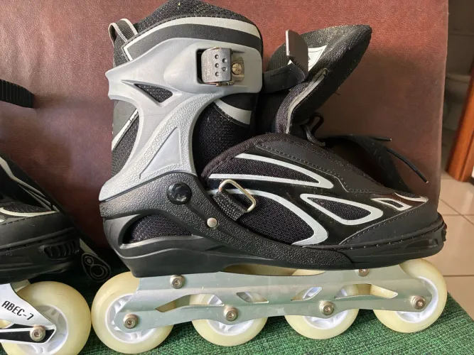 Patins Inline Roller semi profissional base Alumínio Abec 7
