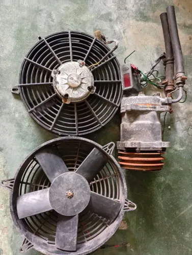 Compressor de ar condicionado para caminhão + controlador de temperatura