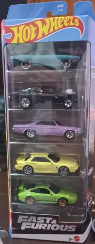 Carrinho Hot Wheels Pack C/5 - Edição Fast & Furious Mattel JBJ80