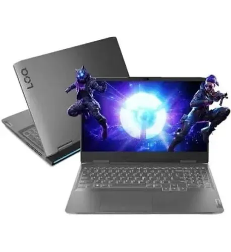 Notebook GAMER Lenovo LOQ-e Core i5 12450HX 16Gb RAM 512Gb SSD RTX 3050 6Gb (NOVO-LACRADO)