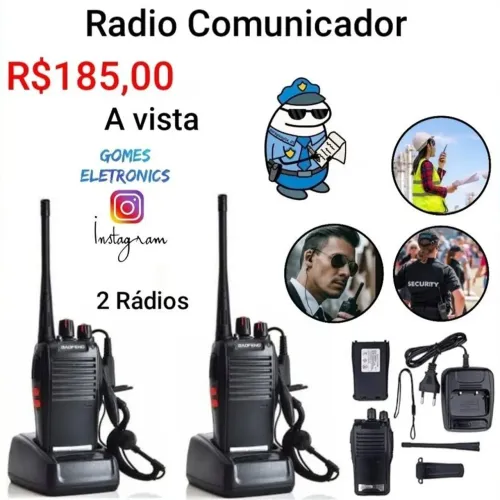 Radio comunicador para segurança patrimonial - loja ou empresas (Loja Fisica)<br>