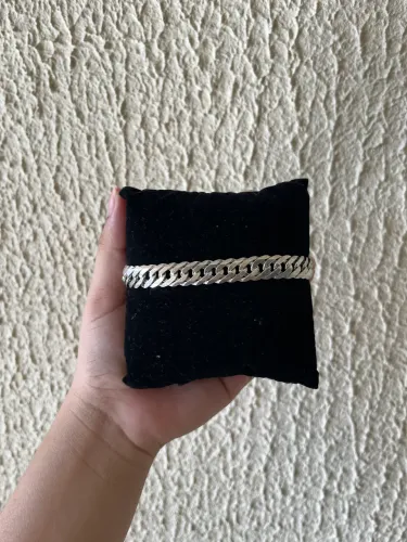 Pulseira masculina prata disponível!