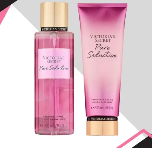 victorias secrets kit body splash e creme corporal pure seduction original 