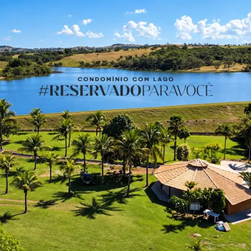 LOTE DE FRENTE PARA O LAGO NO RESERVA DO LAGO 1.000,41 m² | QD 16 LT 23 | Hidrolândia, GO