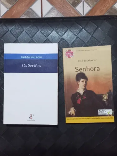 Combo de Livros: Os Sertões, Euclides da Cunha e Senhora, José de Alencar