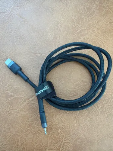 Cabo Lightning x USB C preto