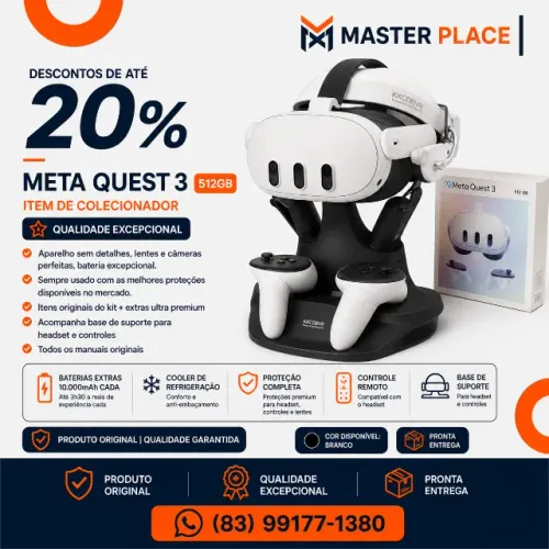 Meta Quest 3 512 (Colecionador | Excepcional)