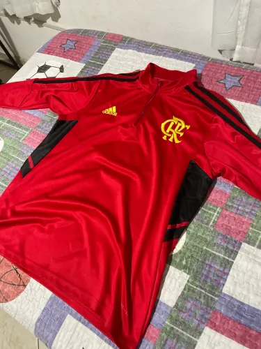 Blusa de treino do flamengo (casaco manga longa)
