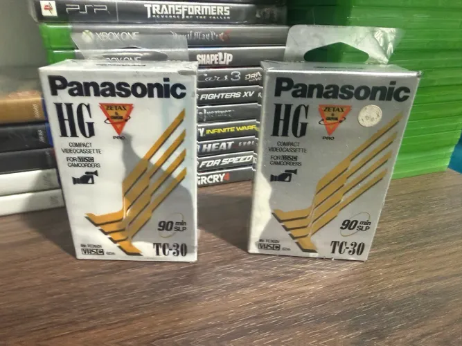 01 Fita Panasonic Vídeo Tc-30 Vhs C Filmadora Lacradas de Fabrica Original