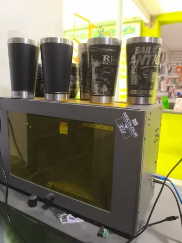 Gravadora Laser Portátil Cilíndrica Para Copo Garrafa Pro Bivolt