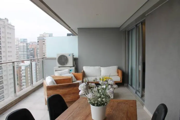 Apartamento Mobiliado Vila Nova Conceição 78 m², 1 Suíte, 2 vagas de garagem, para Locação