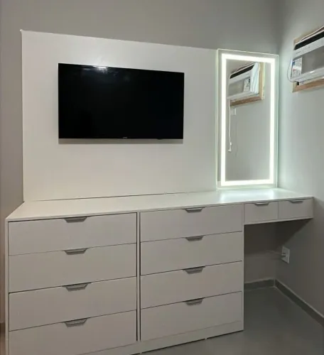 Penteadeira Front Led Com Cômoda